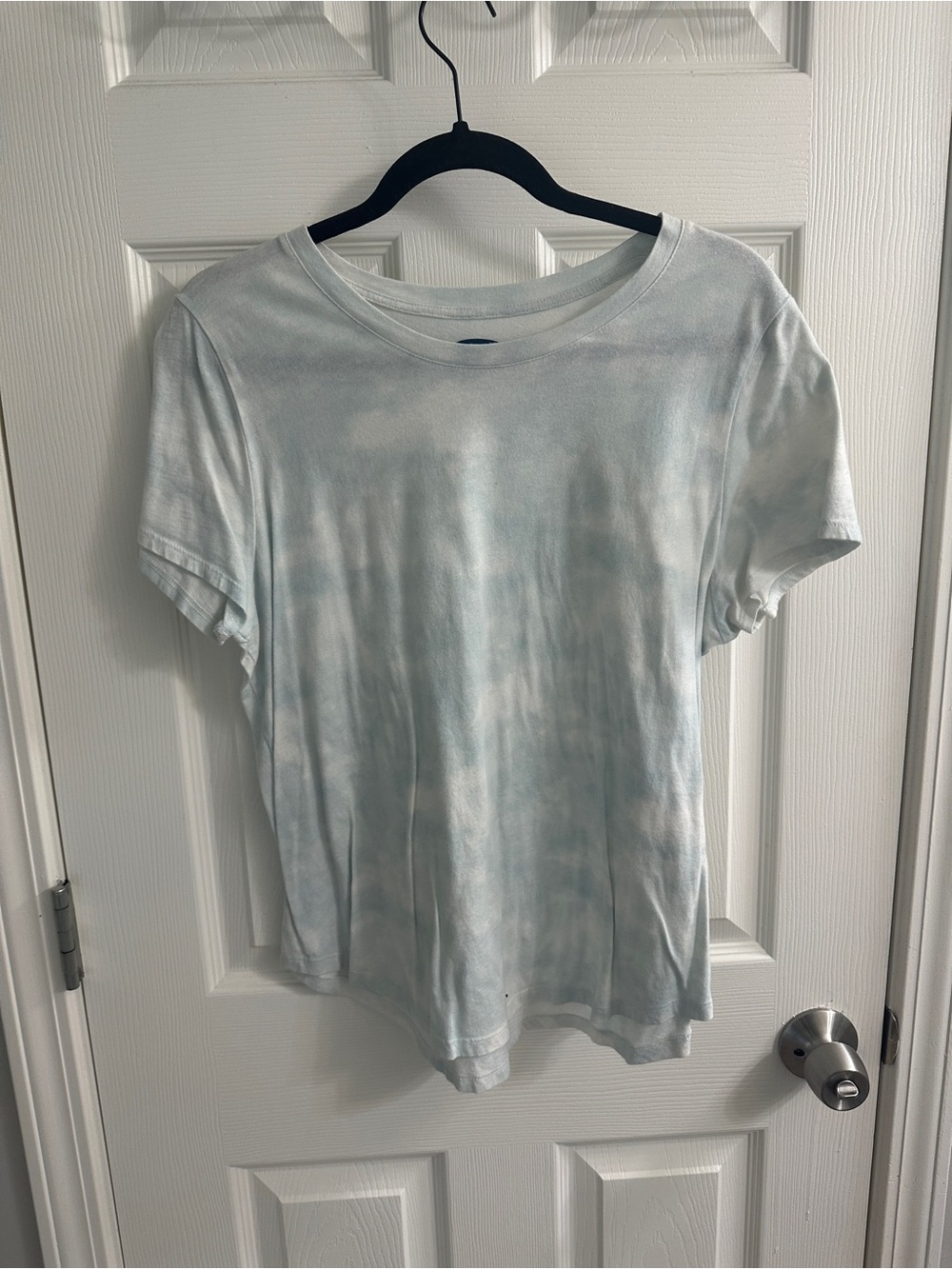 Old Navy White Crewneck Tee with Blue Logo